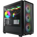Montech Korpus X5M (B), Micro Tower, 1xUSB 3.0, 1xUSB 2.0, 3x120mm esif&auml;nnid, 1x120mm tagaf&auml;nn