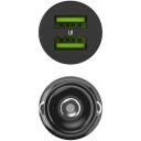 Green Cell auto laadija GC PowerRide Nano36 CADM-GC-36AA, 36W, 6A, 2x USB-A, kiire laadimine, alumiiniumkorpus