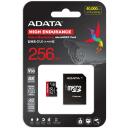 Adata карта памяти micro SDXC AUSDX256GUI3V30SHA2-RA1 256 ГБ, скорость чтения 100 МБ/с, скорость записи 80 МБ/с, UHS класс 3, V30