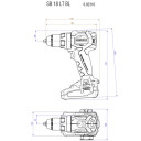 Аккумуляторная ударная дрель SB 18 LT BL SE, 75/34 Нм, 2x4 Ач, LiHD; 602368800 МЕТАБО