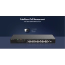 Ruijie RG-ES106F-P | 6-Portu 10/100 Mbps PoE Slēdzis — Ātrgaitas Ethernet, Kompakts Dizains, Melns Korpuss