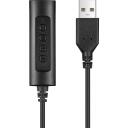 Sandberg 2in1 biroja austiņas 126-21, 1,5m, 3,5mm, USB, 32&Omega;, 27mm, daudzvirzienu mikrofons