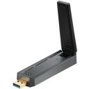 Msi belaidis tinklo adapteris GUAX18, 1800 Mbps, USB, Dual-band, WPA3, 1 antena, 1201 Mbit/s, juodas