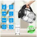 Forme Чайник FKG-458, 2200 W, 1.8 L, 5 цветов LED, скрытый нагревательный элемент, 360&deg; поворот, автоотключение