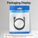 Vention USB2.0 į Micro-B kabelis/0.25m juodas CTIBC, 0.25m, USB A, Micro-USB B, 2A, 0.48Gbit/s, PVC, Ni