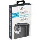 Rivacase Power Bank VA2521, 20000 мАч, 20W PD, 2xUSB-A, 1xUSB-C, ЖК-дисплей, серый