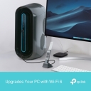 Tp-Link AX3000 k&otilde;rge v&otilde;imendusega traadita USB adapter Archer TX50UH, 2402 Mbps, 574 Mbps, 2x k&otilde;rge v&otilde;imendusega antennid, WPA3