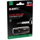 Emtec USB zibatmiņa B120 ECMMD64GB123, 64GB, USB 3.2 Gen1, 100Mbps, 20Mbps, melna, plastmasa, &scaron;ifrē&scaron;ana