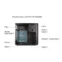 Gembird Mini-tornis datora korpuss Fornax K300 CCC-FC-K300, 2x USB 3.0, 2x USB 2.0, melns, 340mm, 170mm, 350mm, 2.17kg, SPCC