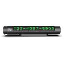 Tellur Pagaidu stāvvietas karte TLL171251, 76g, 143,8 x 22 x 25,6 mm, melna, alumīnija kausējums + ABS, divi numuri