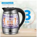 Forme Tējkanna FKG-488, 2200 W, 1.8 l, 40&deg;C-100&deg;C, 5 krāsas LED, slēptais sildelements, 360&deg; pagrie&scaron;ana