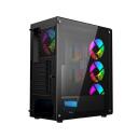 Gembird Корпус компьютера Fornax 400X CCC-FC-400X, 390x200x449mm, 6 отсеков для дисков, 1xUSB 2.0, 2xUSB 3.0, 12см вентилятор