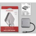 Axagon Kar&scaron;u lasītājs CRE-S3C, USB 3.2 Gen 1, 3 sloti, atbalsta CF, MicroSD, MicroSDHC, MicroSDXC, SD, SDHC, SDXC