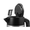 Bosch Veekeetja TWK4P440, 2400 W, 1.7 L, Roostevaba teras, 360&deg; p&ouml;&ouml;ratav alus, Must/Roostevaba teras