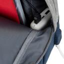 Rivacase Чехол 7562GREY/DARKBLUE, 15.6", 120mm, 635g, 305mm, 460mm, 1 передний карман, USB порт, водоотталкивающая ткань