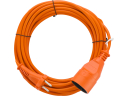 Удлинитель без заземления, для сада, оранжевый 10м VOREL