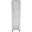 Lanberg Rack kapp 19" vabalt seisv 42U/600x800, FF01-6842-12SL, RAL 7035, 4 vertikaalset paigaldusrauda
