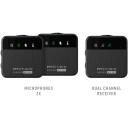 Easypix MyStudio Juhtmevaba Mikrofon Duo 62022, 2 kanalit, 2,4 GHz, 150 m, 100 dB SPL, 48KHz/16bit, USB-C