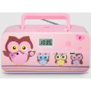 Muse Pārnēsājamais radio CD/MP3 atskaņotājs ar USB M-29KP, 30 W, Rozā/attēls, FM radio, LCD displejs