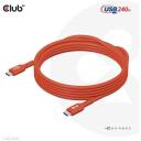 Club3D USB-C kuni USB-C kaabel CAC-1515, 4m, 480Mb, PD 240W, EPR, kahepoolselt