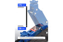 Гидравлический подкатной домкрат 2,5T, FORSAGE, F-TR20005DS, высота 135-395 мм, компактный и легко перемещаемый
