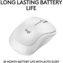 Logitech optiline hiir M240 Silent 910-007120, 10m, 3 nuppu, AA aku, valge, ergonoomiline disain, vaikne kl&otilde;ps