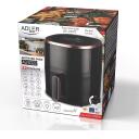 Adler Gaisa fritēze AD 6322, 5L, Melna, 220-240V, 2000W, 80-200&deg;C, LED displejs, automātiska izslēg&scaron;anās