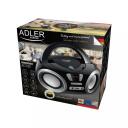Adler CD Boombox AD 1181bs, 2x4W, 20 FM jaama, USB &uuml;hendus, LCD ekraan, Aku, AUX sisend