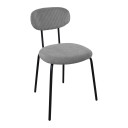 Krēsls KATO 42x48xH79cm, gai&scaron;i pelēks velveta 40883