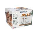 Salter Tosteris EK5823WHTVDE, 1630W, 4 maizītes, balts/koks, atkausē&scaron;ana, izņemama drupaču paplāte, atkārtota sildī&scaron;ana