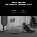 IP stebėjimo kamera Smart Camera C701 4K UHD 8 MP 360&deg; panoraminis vaizdas Wi-Fi 6 Bluetooth 5.4 infraraudonųjų spindulių naktinis matymas microSD BHR07X7EU Balta Xiaomi