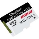 Kingston High Endurance microSDXC m&auml;lukaart, SDCE/128GB, 128 GB, 95 MB/s, 45 MB/s, A1, UHS-I, klass 10, IPX7, l&ouml;&ouml;gikindel