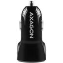 Axagon Auto Laadija PWC-5V5 24W, 2x USB-A 5V/2.4A, toiteadapter, 12-24V, must, kiire laadimine, OCP, OVP, OTP, OSP