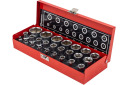 Socket Set 1/4" and 1/2" DR 25 pcs, 6-point, FORCEKRAFT, FK-50121G, CrV steel