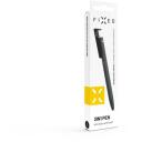 Fixed Ручка с стилусом и подставкой FIXPEN-BK, Алюминий, Черный, Перезаправляемая, Выдвижная, Резиновый наконечник