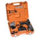 Aku nurkabrussi DAEWOO DAG 2521Li SET, 21V, 125mm, 3200/7500 p/min, 2,3kg. Aku ja laadija komplektis.