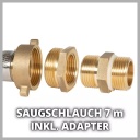 Sūkņa aksesuārs, EINHELL, 4173640, 7 m stabils 25 mm diametra sūk&scaron;anas &scaron;ļūtene ar misiņa savienojumu