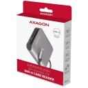 Axagon Kar&scaron;u lasītājs CRE-S3C, USB 3.2 Gen 1, 3 sloti, atbalsta CF, MicroSD, MicroSDHC, MicroSDXC, SD, SDHC, SDXC