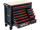 Instrumentu skapis 12 atvilktnes, YT-09005, YATO, 45 kg, ar riteņiem, centrālā atslēga