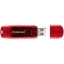 Intenso USB atmintinė 3502491 128 GB, USB 2.0, Skaitymo greitis 28 MB/s, Ra&scaron;ymo greitis 6.5 MB/s, Raudona, Skaidri