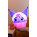 Paladone Kuromi SquishyGlo Silikona Lampa PP15398KUR, 16cm, Daudzkrāsaina, LED, 3 spilgtuma līmeņi, automātiska izslēg&scaron;anās