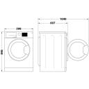 Indesit Veļas žāvētājs C YD 92D WB EE, 9 kg, 900 W, 64 dB, digitālais displejs, priek&scaron;ējā ielāde, elektriskais