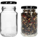 Stiklainis su spalvotu dangteliu 190 ml &Oslash;53 - 8 vnt. BROWIN 132190