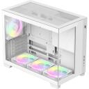 Gamemax Korpus NEX C33 WH, 1 x 3.5", 1+1 x 2.5", 5, MATX/BTF, 2 x USB 3.0, 1 x USB-C, 1 x k&otilde;rvaklapid