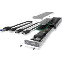 Raidsonic Icy Box SDD cietā diska korpuss IB-1817MC-C31, 10 Gbit/s, 1 x M.2, pelēks, USB-C 3.1