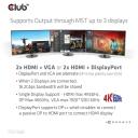 Club3D dokk CSV-1568 120W, 4 videot 16.2 Gbit/s, 4 USB 10G/5G, 1 Gigabit Ethernet, 2 audio, toiteadapter 120W