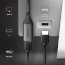 Axagon Видео Кабельный Адаптер RVC-HI2M 0.25m USB Type-C на HDMI 2.1a 4K/60Hz HDR10, 23g, 65x22x10mm