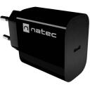 Natec Laadija RIBERA NUC-2395, 20W, 100-240V, 50/60Hz, 3A, 1xUSB-C, 1xUSB-A, kiire laadimine, OVP, OTP, OCP, SCP