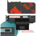 Thermal Grizzly GPU enerģijas patēriņa mērītājs TG-WV-P38H1R, 3x8Pin PCIe, 1x12VHPWR, OLED displejs, melns