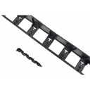 Dārza zāliena malas apmale, elastīga, 4m, melna, ūdensizturīga, 24 stiprinājumi, AW60460, AWTOOLS